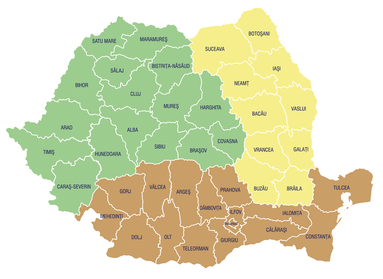 Harta echipei comerciale Soufflet Agro România